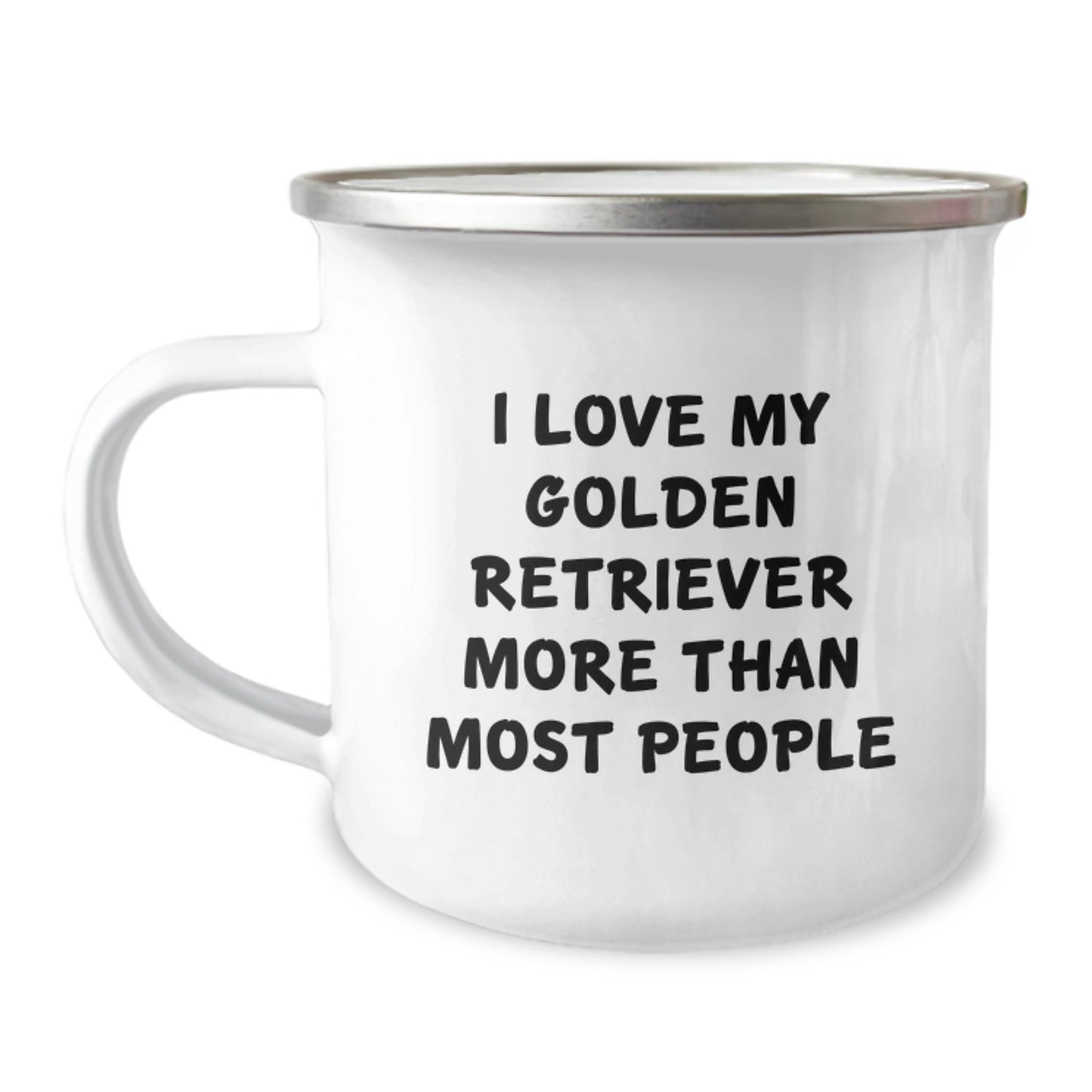 Funny Golden Retriever Dog Camping Mug - I Love My Golden Retriever Gifts from Friends and Family for Birthday Unique Gifts - Image 1