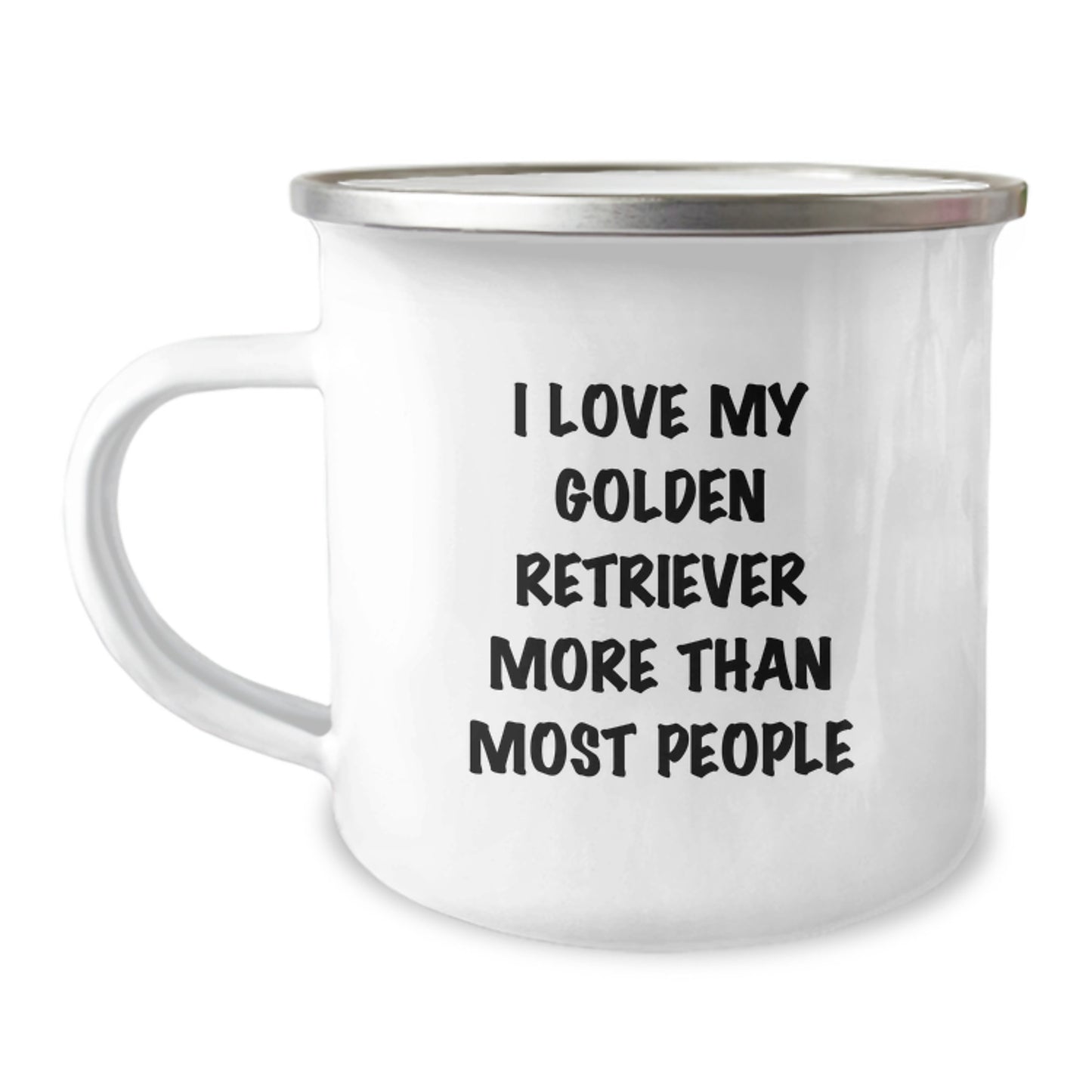 Golden Retriever Dog Lover's Funny Camping Mug for Friends, Birthday Unique Gifts from Men, Women, Family - Image 1