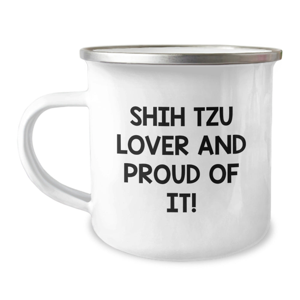 Shih Tzu Dog Lovers Gifts from Friends and Family - Funny Camping Mug for Birthday - Image 1