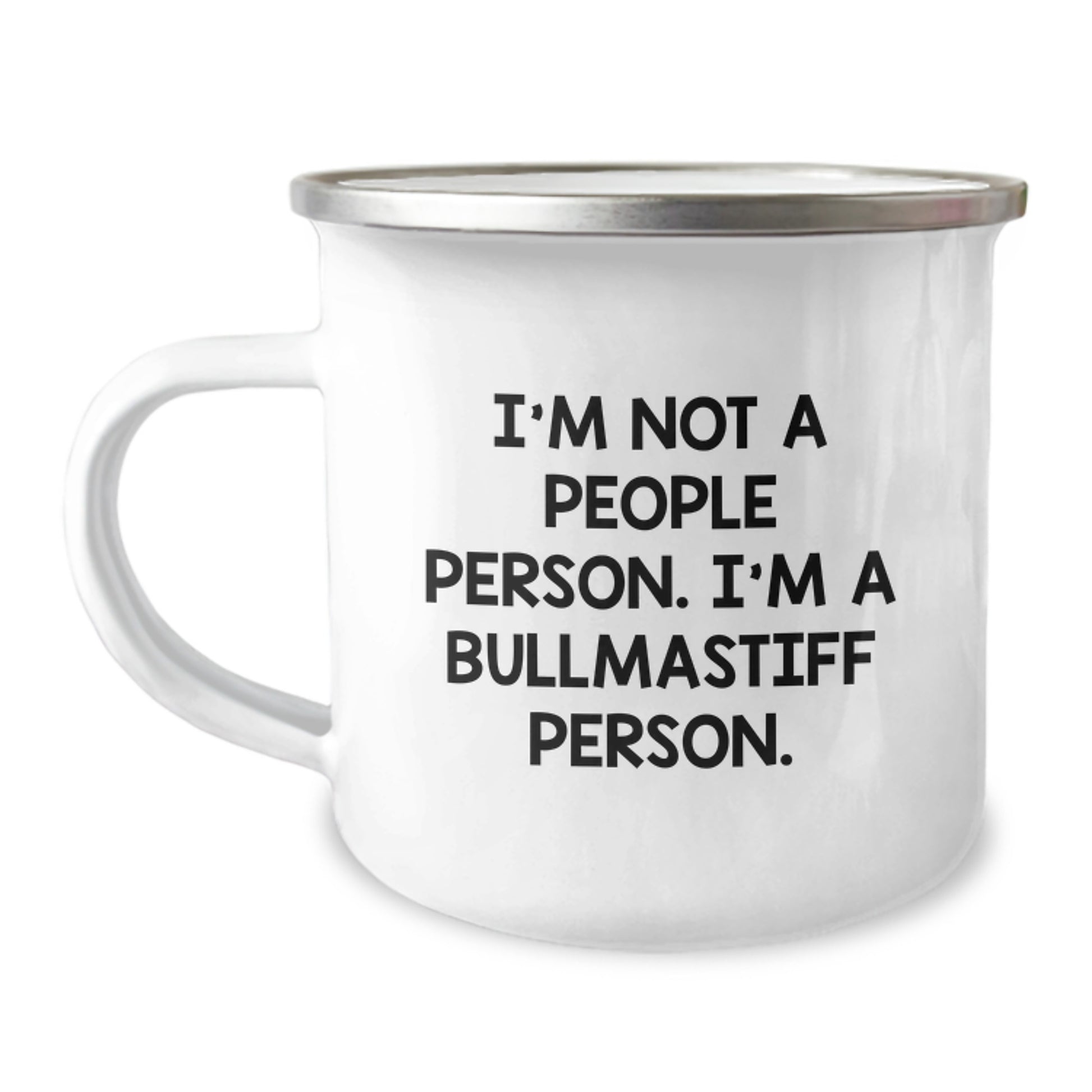 Bullmastiff Dog Camping Mug, Funny Quote for Bullmastiff Dog Lover, Gifts from Friends for Bullmastiff Dog Enthusiast, Birthday Unique Mug for Bullmastiff Dog Person - Image 1