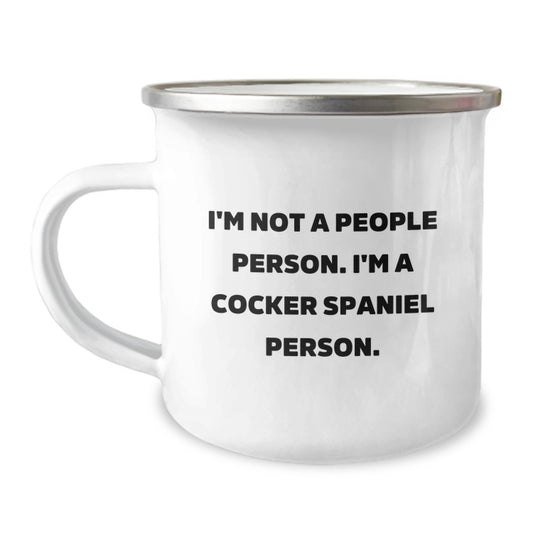 Funny Cocker Spaniel Dog Gifts from Friends for Cocker Spaniel Dog Lovers, Camping Mug for Birthday Unique Gifts - Image 1