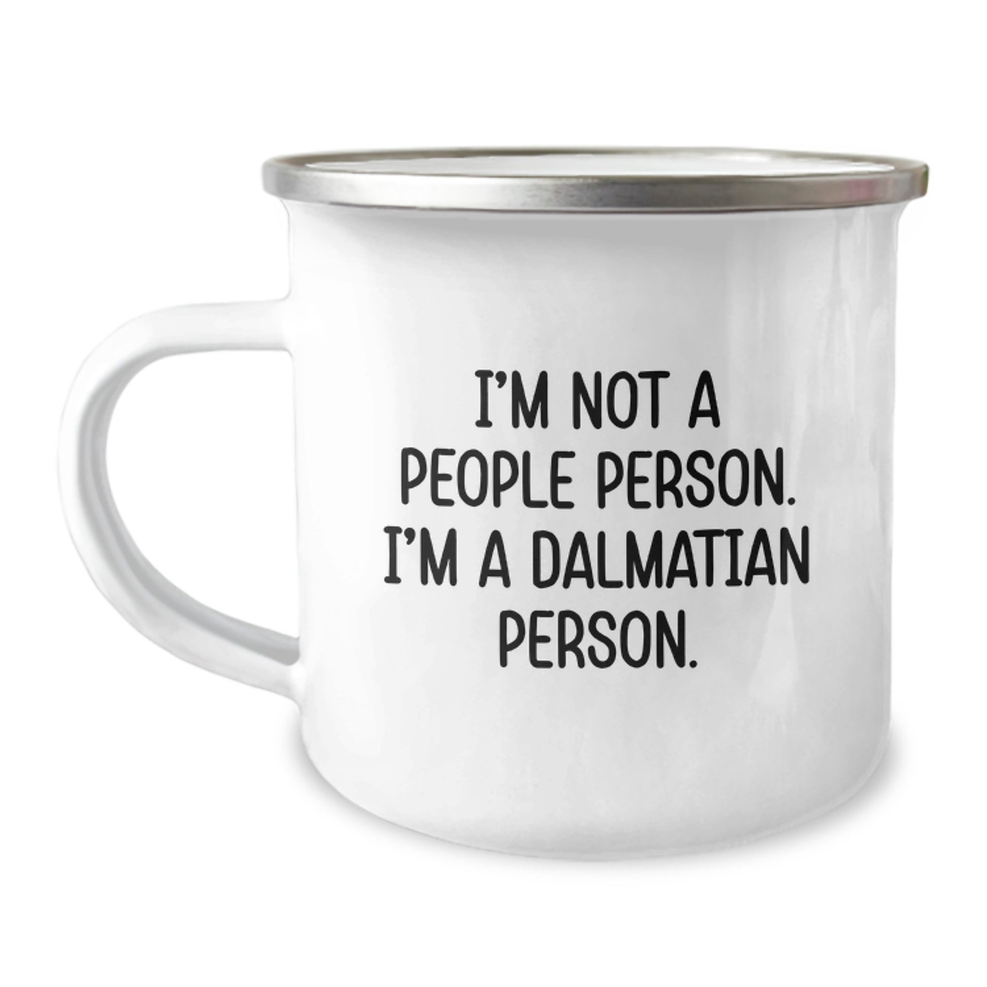 Funny Dalmatian Dog Lover Camping Mug Gifts for Men Friends from Family on Birthday Unique Occasions - Image 1