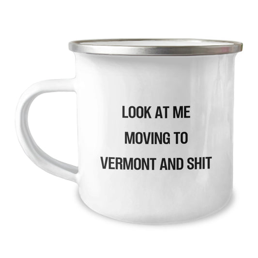 Funny Vermont Camping Mug Gifts from Friends to Moving to Vermont, Birthday Unique Gifts, Funny Camping Mug for Men Women Friends Family - Image 1