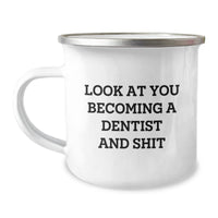 Load image into Gallery viewer, Gifts from Friends to Becoming Dentist with Funny Quote, Camping Mug for Graduation - Image 1
