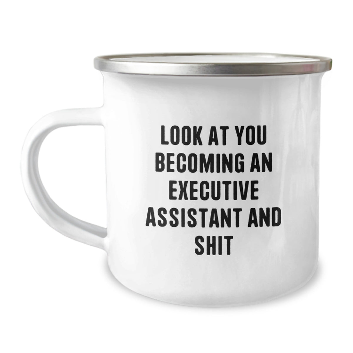 Funny Executive Assistant Gifts from Friends, Inspirational Quote on Camping Mug for New Grad, Gifts for Her or Him - Image 1