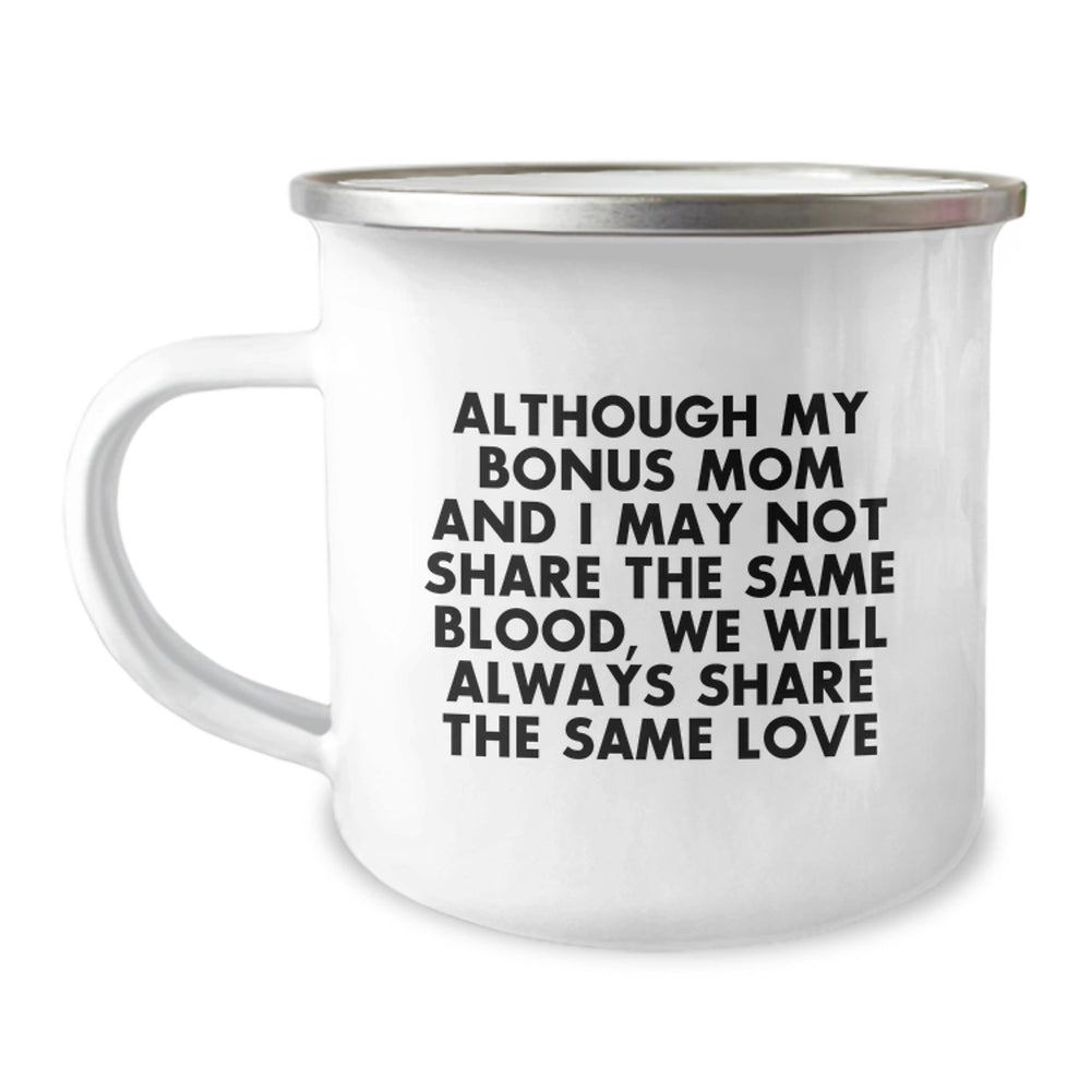 Funny Bonus Mom Gifts, Inspirational Camping Mug, Gifts from Men to Bonus Mom, Gifts for Graduation - Image 1