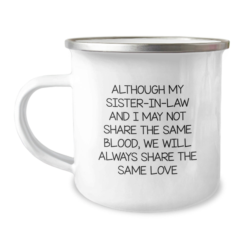 Funny Sister-in-law Gifts from Men - Graduation Unique Gifts for Her Sisterly Love, Camping Mug with Inspirational Quote - Image 1