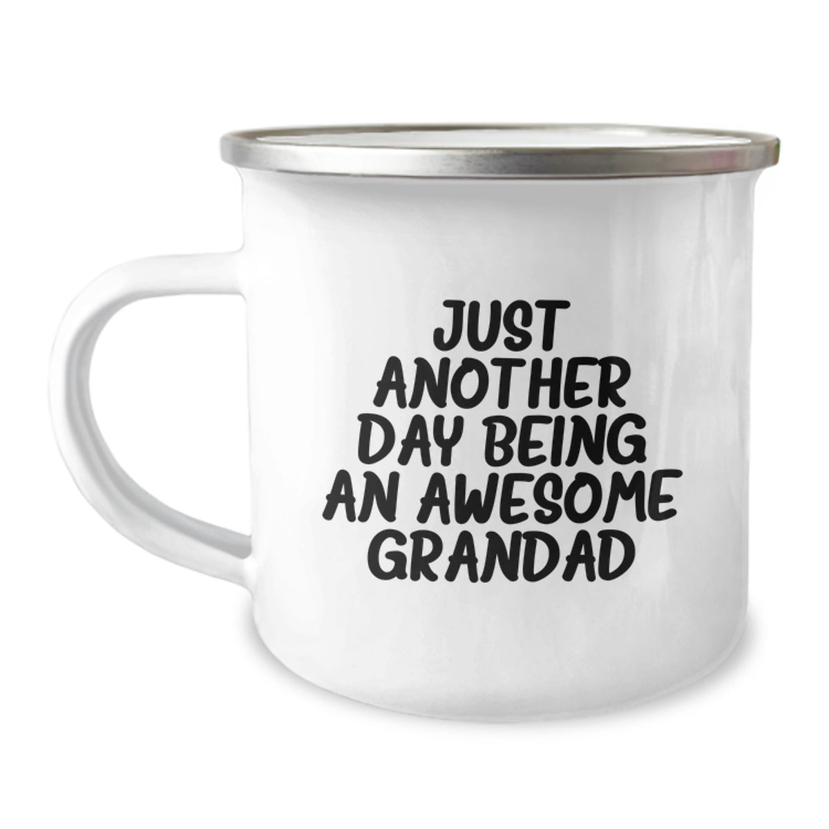 Funny Grandad Gifts for Men from Family, Just Another Day Being An Awesome Grandad Camping Mug for Graduation Unique Gifts - Image 1