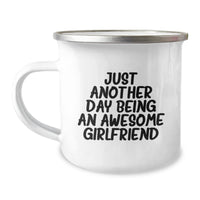 Load image into Gallery viewer, Funny Sweetheart Gifts from Men - Just Another Day Being An Awesome Sweetheart Camping Mug for Graduation - Image 1

