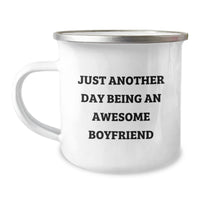 Load image into Gallery viewer, Funny Sweetheart Gifts from Men for Graduation, Just Another Day Being An Awesome Sweetheart Stainless Steel Camping Mug - Image 1

