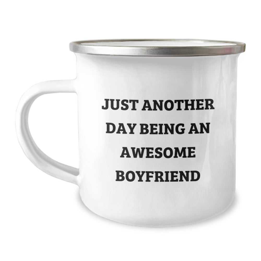 Funny Sweetheart Gifts from Men for Graduation, Just Another Day Being An Awesome Sweetheart Stainless Steel Camping Mug - Image 1
