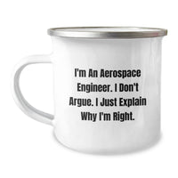 Load image into Gallery viewer, Aerospace Engineer Gifts, Funny Quote, Camping Mug for Graduation, Gifts from Men, Gifts for Aerospace Engineers, Unique Graduation Unique Gifts for Him - Image 1

