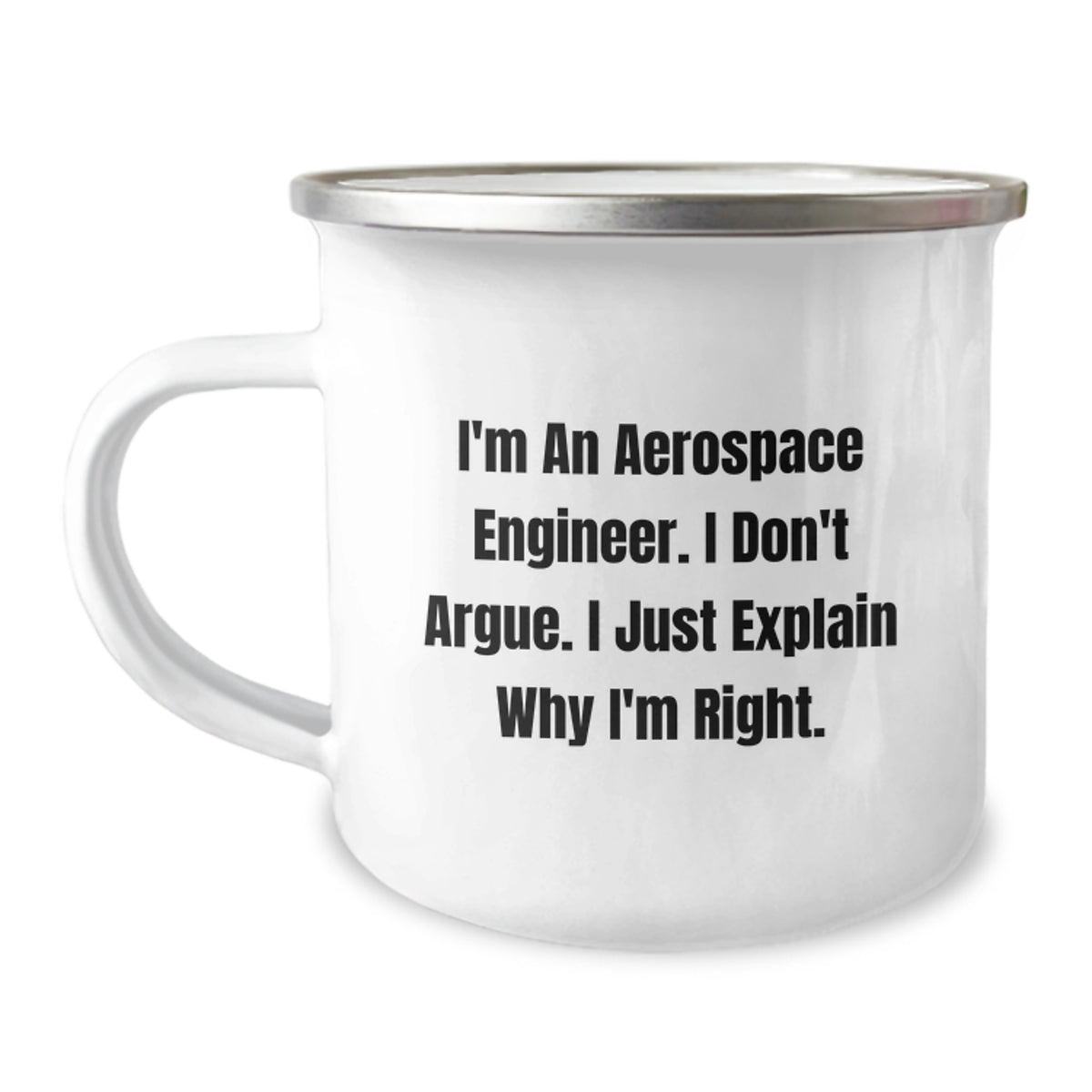 Aerospace Engineer Gifts, Funny Quote, Camping Mug for Graduation, Gifts from Men, Gifts for Aerospace Engineers, Unique Graduation Unique Gifts for Him - Image 1