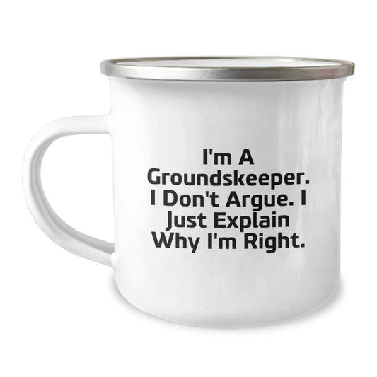 groundskeeper Coffee Mugs Funny Inspirational Gifts from Friends to Men Graduation Unique - Image 1