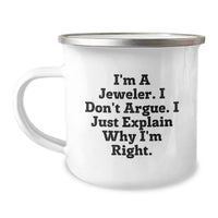 Load image into Gallery viewer, Funny Jeweler Gifts from Friends, Gifts for Jeweler, Camping Mug Graduation Unique - Image 1
