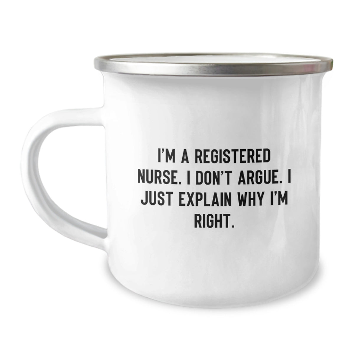 Registered Nurse Gifts from Friends, Registered Nurse Camping Mug, Funny Quote, Unique Graduation Gifts, Gifts for Registered Nurse - Image 1