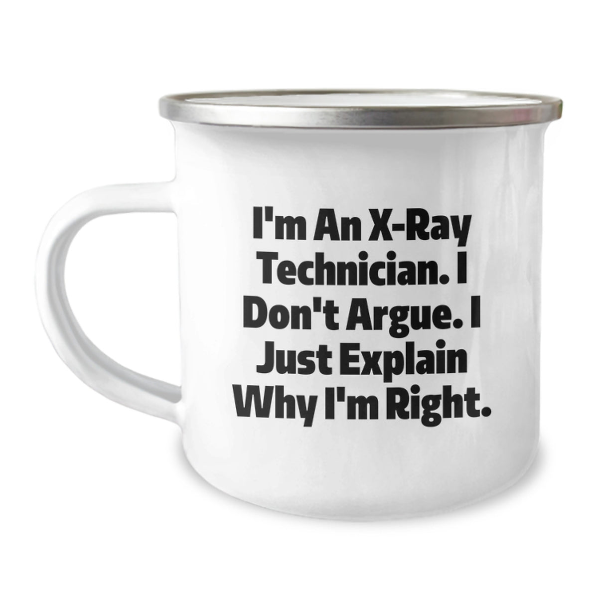 X-Ray Technician Gifts from Friends, Unique Camping Mug for X-Ray Technician Graduation, Funny Quote - Image 1