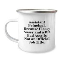 Load image into Gallery viewer, Funny Assistant Principal Gifts, Cute Camping Mug for Birthday, Gifts from Friends to Assistant Principal Humor, Perfect for Women or Men - Image 1

