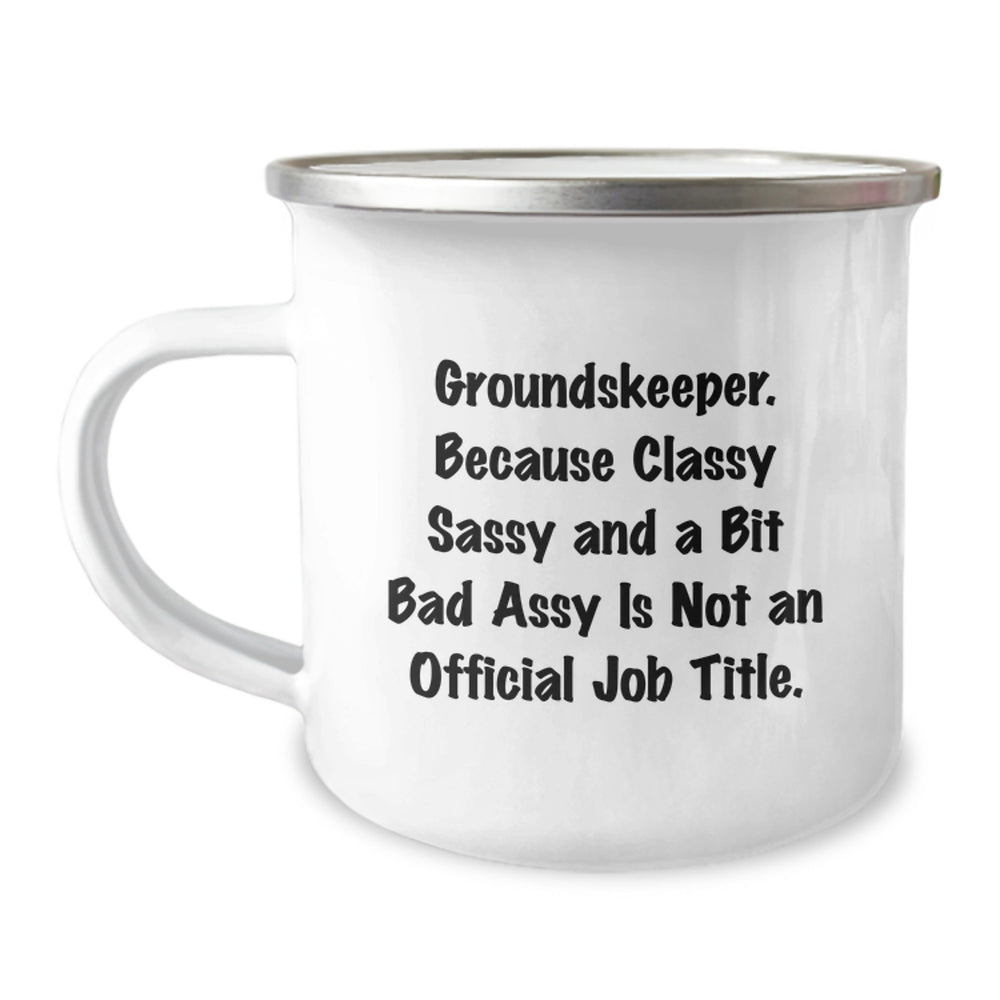 groundskeeper Gifts from Friends, Funny Camping Mug for groundskeeper, Graduation Unique Gifts - Image 1