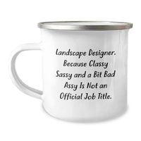 Load image into Gallery viewer, Landscape Designer Gifts from Friends, Funny Sassy Fearlessy Quote, Camping Mug for Graduation - Image 1
