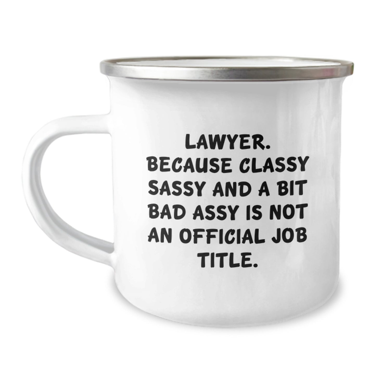 Gifts from Friends for Lawyer, Funny Camping Mug, Classy Sassy and a Bit Fearlessy, Graduation Unique Gifts - Image 1