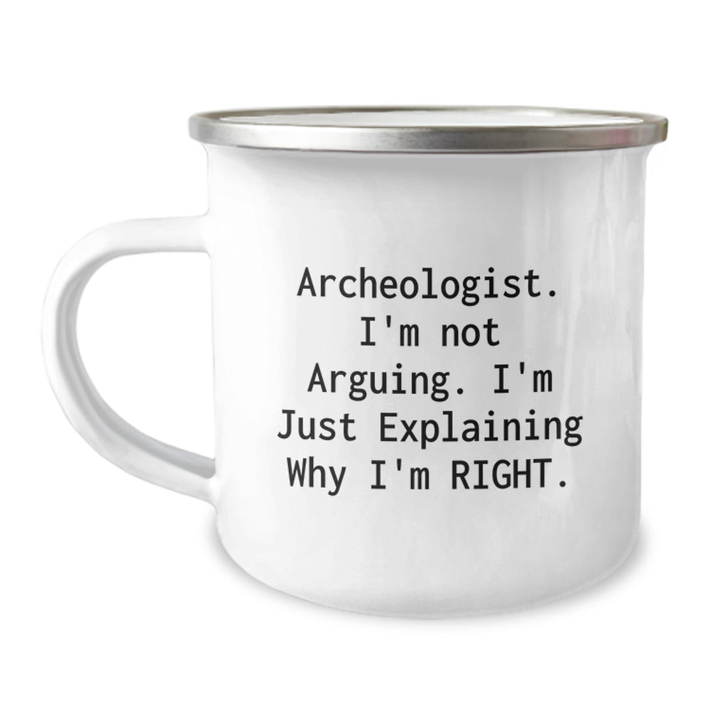 Funny Archeologist Gifts from Friends, Gifts for Archeologists, Camping Mug for Graduation Unique Gifts - Image 1