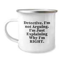 Load image into Gallery viewer, Funny Detective Gifts, Camping Mug for Men, Gifts from Friends, Gifts for Detectives, Graduation Unique Gifts - Image 1
