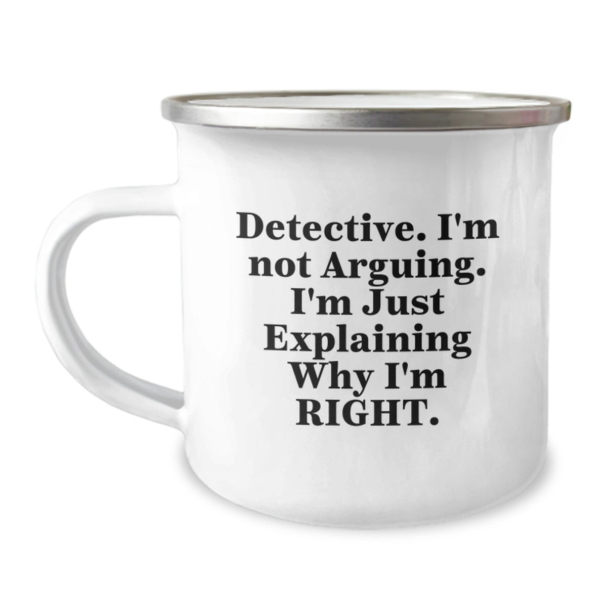 Funny Detective Gifts, Camping Mug for Men, Gifts from Friends, Gifts for Detectives, Graduation Unique Gifts - Image 1