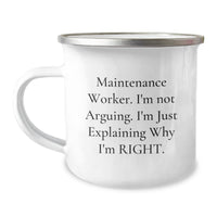 Load image into Gallery viewer, Maintenance Worker Humor Funny Gifts from Friends for Birthday Unique Camping Mug - Image 1
