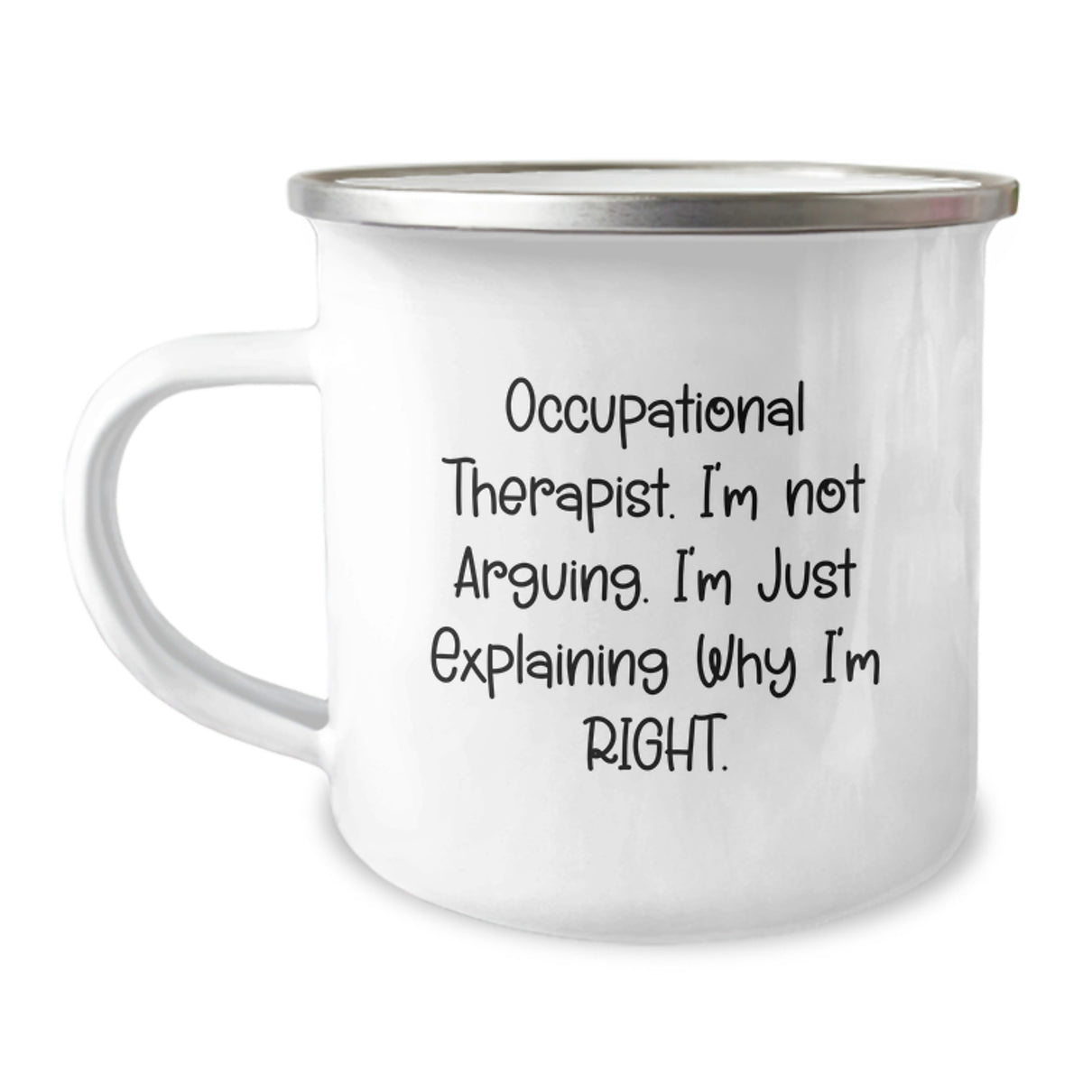 Occupational Therapist Gifts: Funny Quotes for Occupational Therapist, Camping Mug, Graduation Unique Gifts from Friends, Gifts for Occupational Therapist, Stainless Steel with Enamel Finish - Image 1