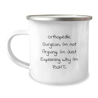 Load image into Gallery viewer, Orthopedic Surgeon Gifts, Camping Mug with Funny Quote, Graduation Unique Gifts from Friends - Image 1
