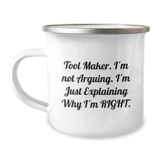 Funny Tool Maker Gifts, Camping Mug for Tool Maker, Gifts from Friends, Gifts for Tool Maker Birthday - Image 1