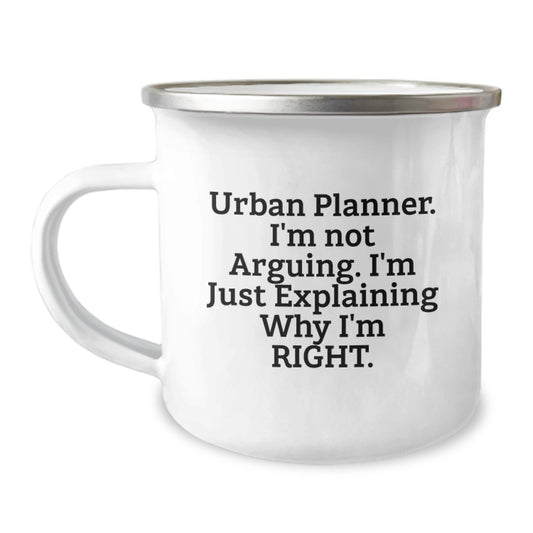 Funny Urban Planner Gifts from Friends, Urban Planner Camping Mug Birthday Unique Treasures - Image 1