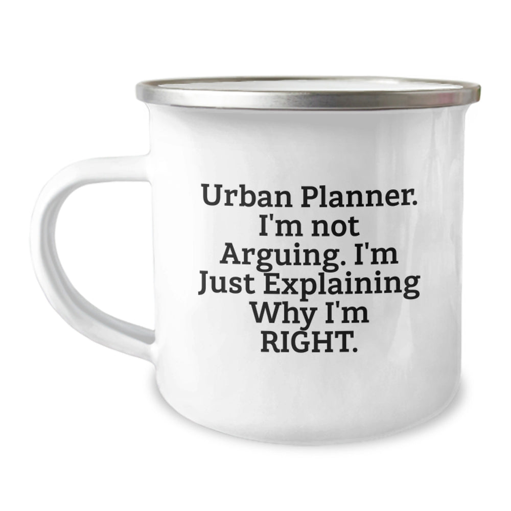 Funny Urban Planner Gifts from Friends, Urban Planner Camping Mug Birthday Unique Treasures - Image 1