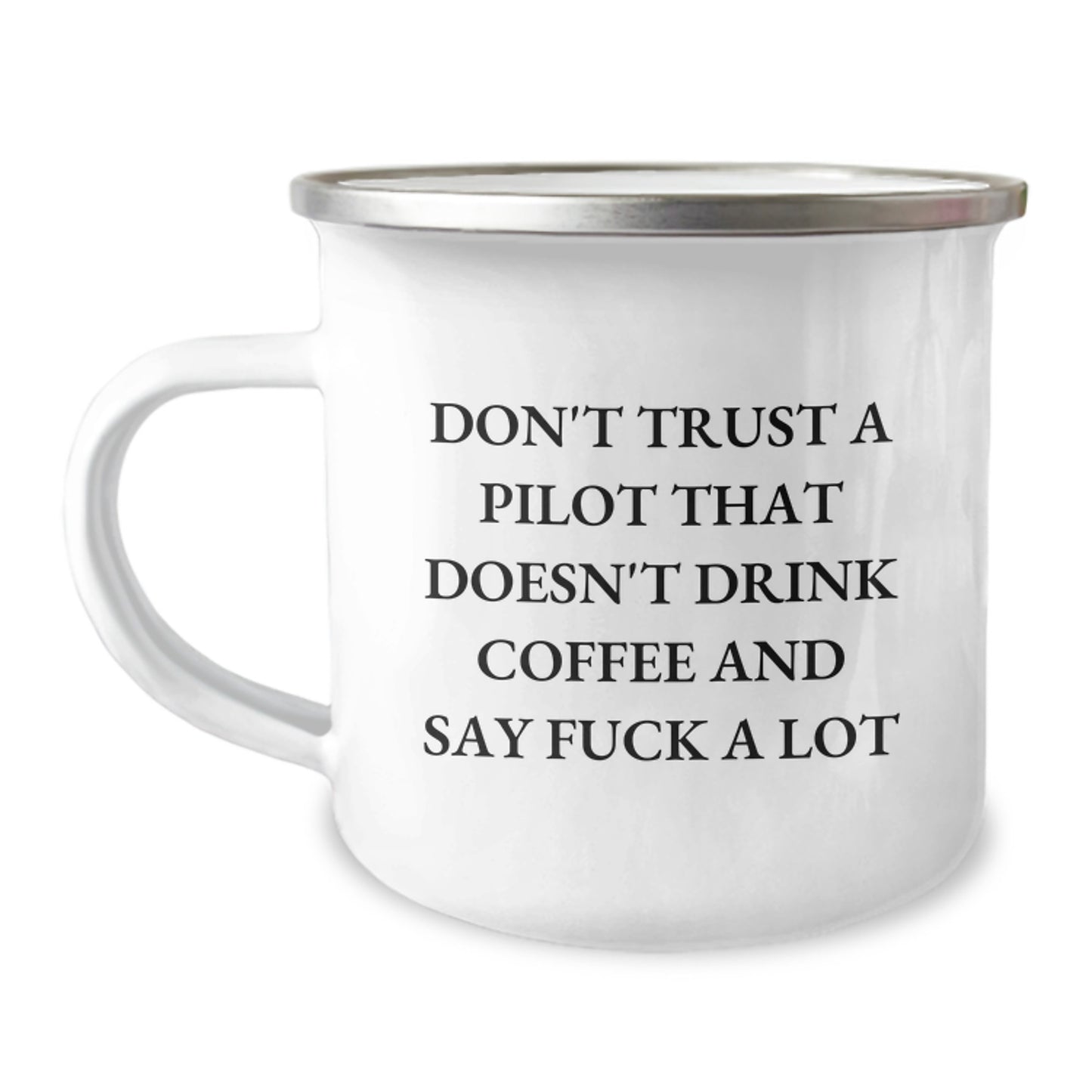 Funny Pilot Gifts, Don't Trust A Pilot That Doesn't Drink Coffee And Say F--k A Lot, Birthday Unique Presents for Men and Women Friends and Family - Image 1