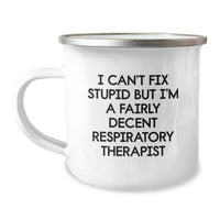 Load image into Gallery viewer, Funny Inspirational Gifts from Friends or Family for Respiratory Therapist Birthday Unique Camping Mug - Image 1
