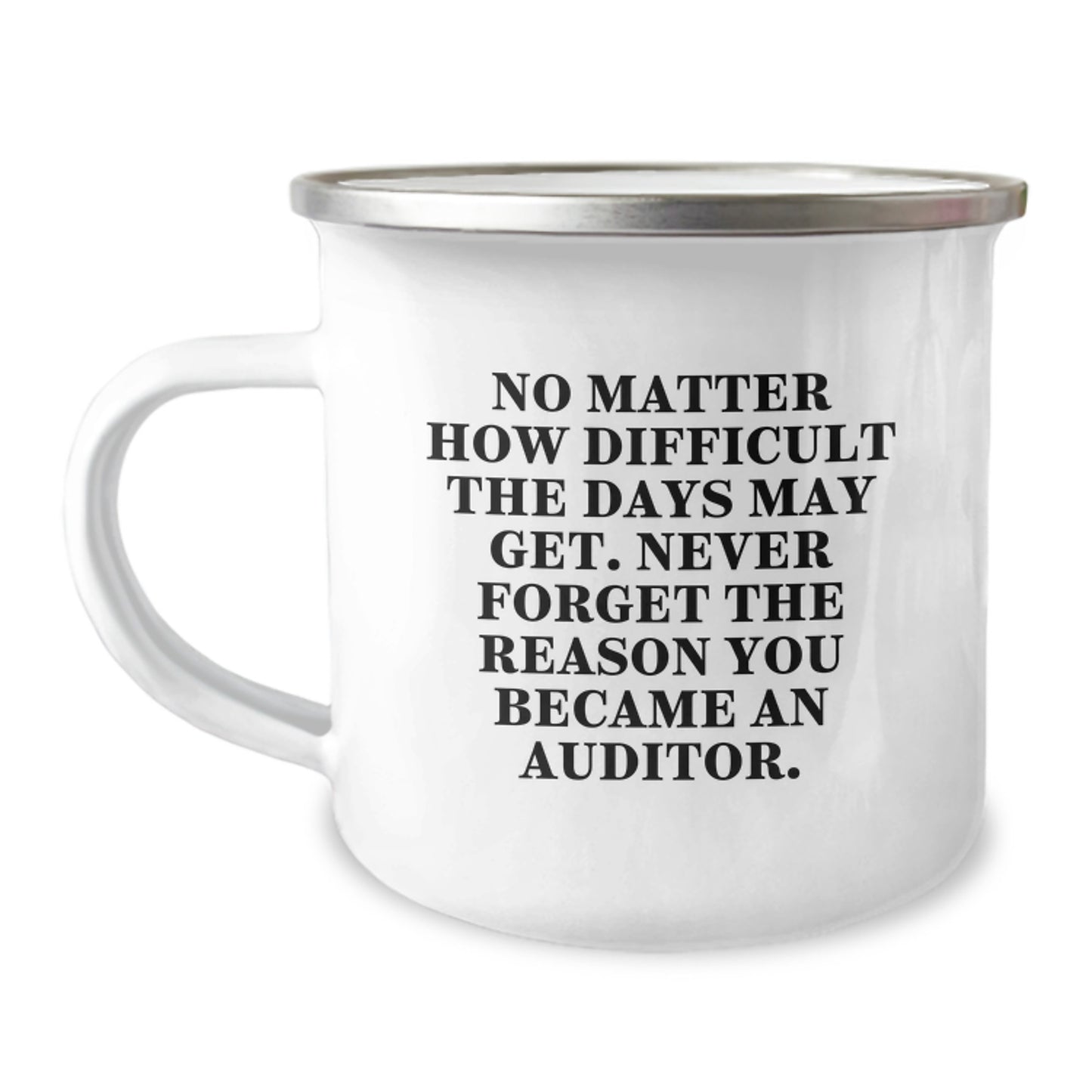 Funny Inspirational Gifts for Auditors, Perfect Christmas Unique Gifts from Friends for Men, Women, Coworkers, Family - Auditor Camping Mug - Image 1