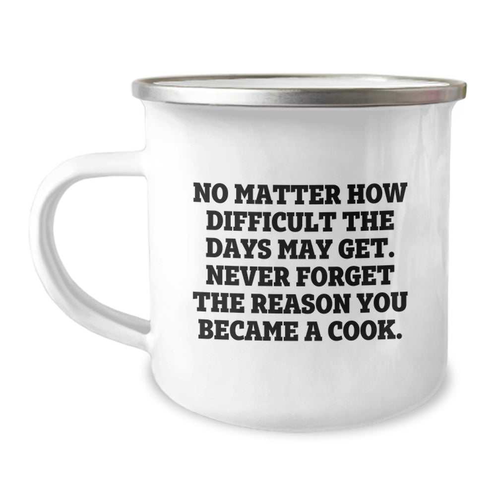 Gifts from Friends and Family - Inspirational Camping Mug for Cooks - Christmas Unique Gifts for Men and Women - Image 1