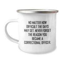 Load image into Gallery viewer, Correctional Officer Inspirational Gifts for Men, Funny Camping Mug with Quote, Gifts from Family or Friends, Birthday Unique Gifts - Image 1
