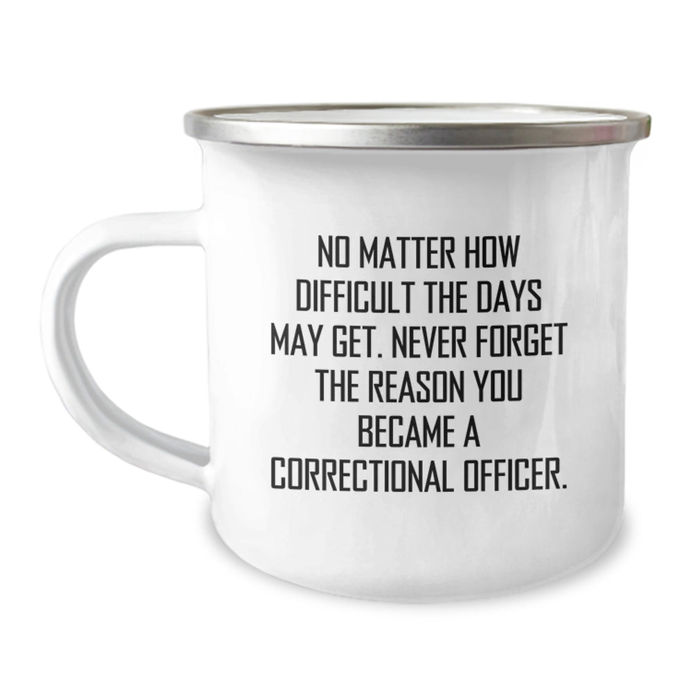 Correctional Officer Inspirational Gifts for Men, Funny Camping Mug with Quote, Gifts from Family or Friends, Birthday Unique Gifts - Image 1