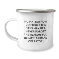 Load image into Gallery viewer, Christmas Unique Gifts for Crane Operator Men - Inspirational Quotes Camping Mug, Funny Saying for Family Friends Coworkers - Image 1
