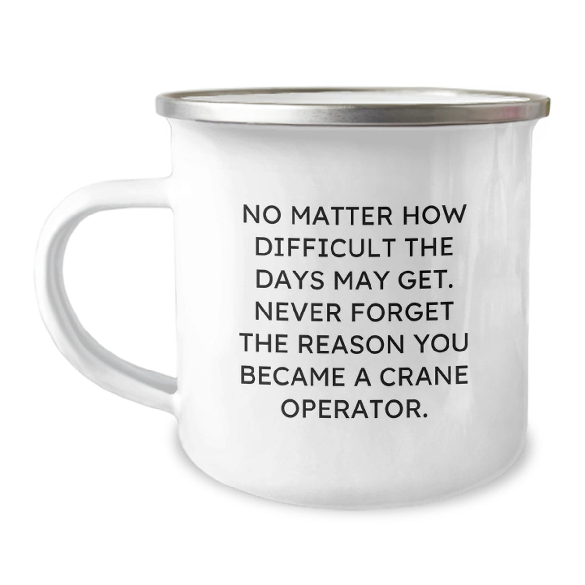 Christmas Unique Gifts for Crane Operator Men - Inspirational Quotes Camping Mug, Funny Saying for Family Friends Coworkers - Image 1