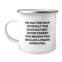 Load image into Gallery viewer, Funny Crane Operator Gifts for Men - Crane Operator Camping Mug with Inspirational Quote - Gifts from Friends and Family for Christmas - Image 1
