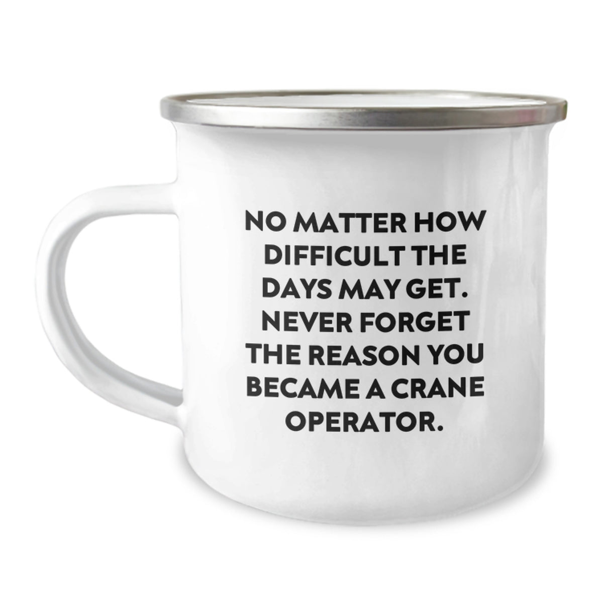 Funny Crane Operator Gifts for Men - Crane Operator Camping Mug with Inspirational Quote - Gifts from Friends and Family for Christmas - Image 1