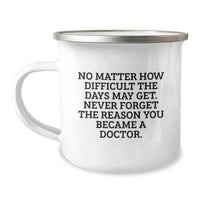 Load image into Gallery viewer, Inspirational Doctor Quote Camping Mug for Birthday Unique Gifts from Friends - Gifts for Doctor Men - Image 1
