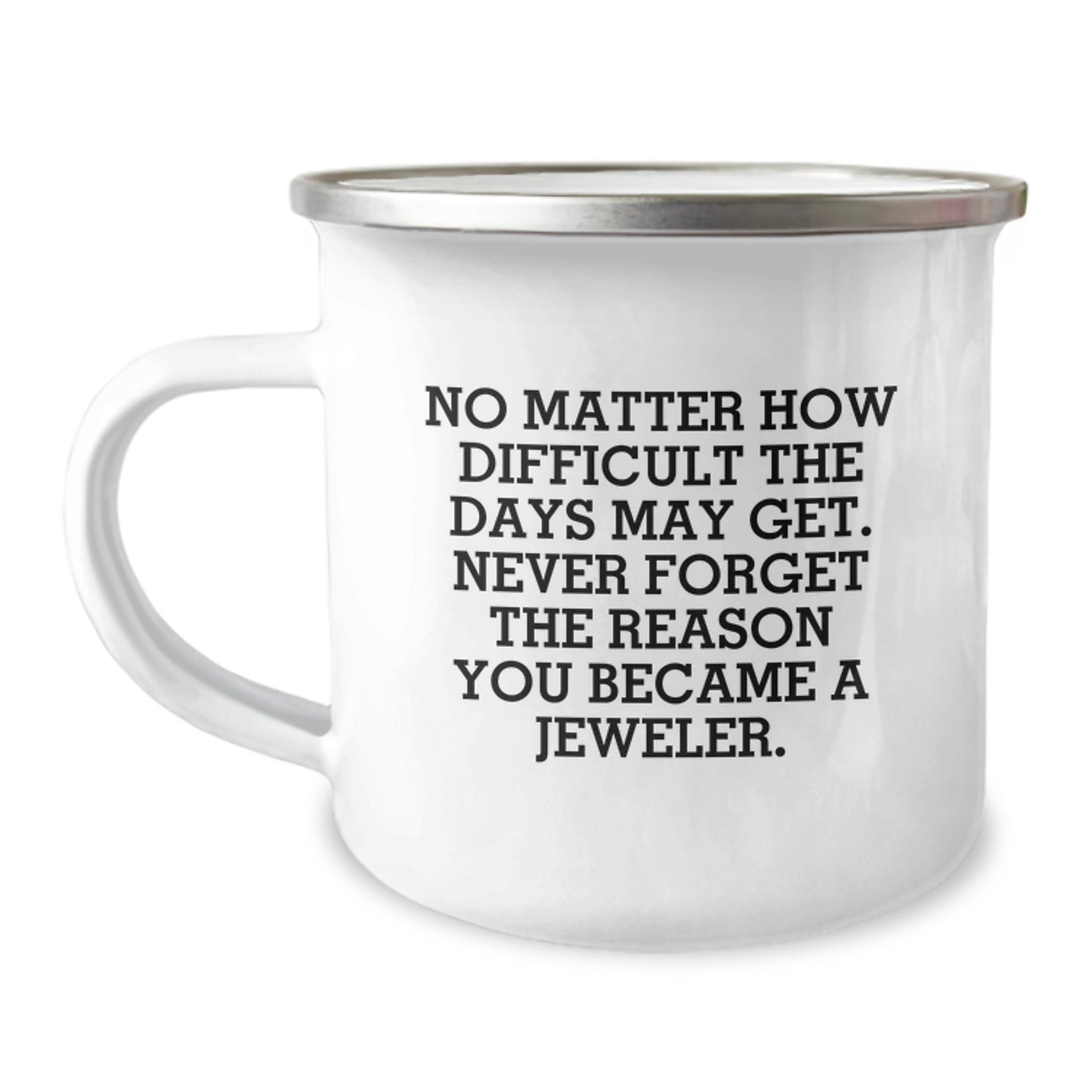 Gifts from Men to Jeweler Friends - Inspirational Camping Mug for Christmas Morning Coffee - Image 1