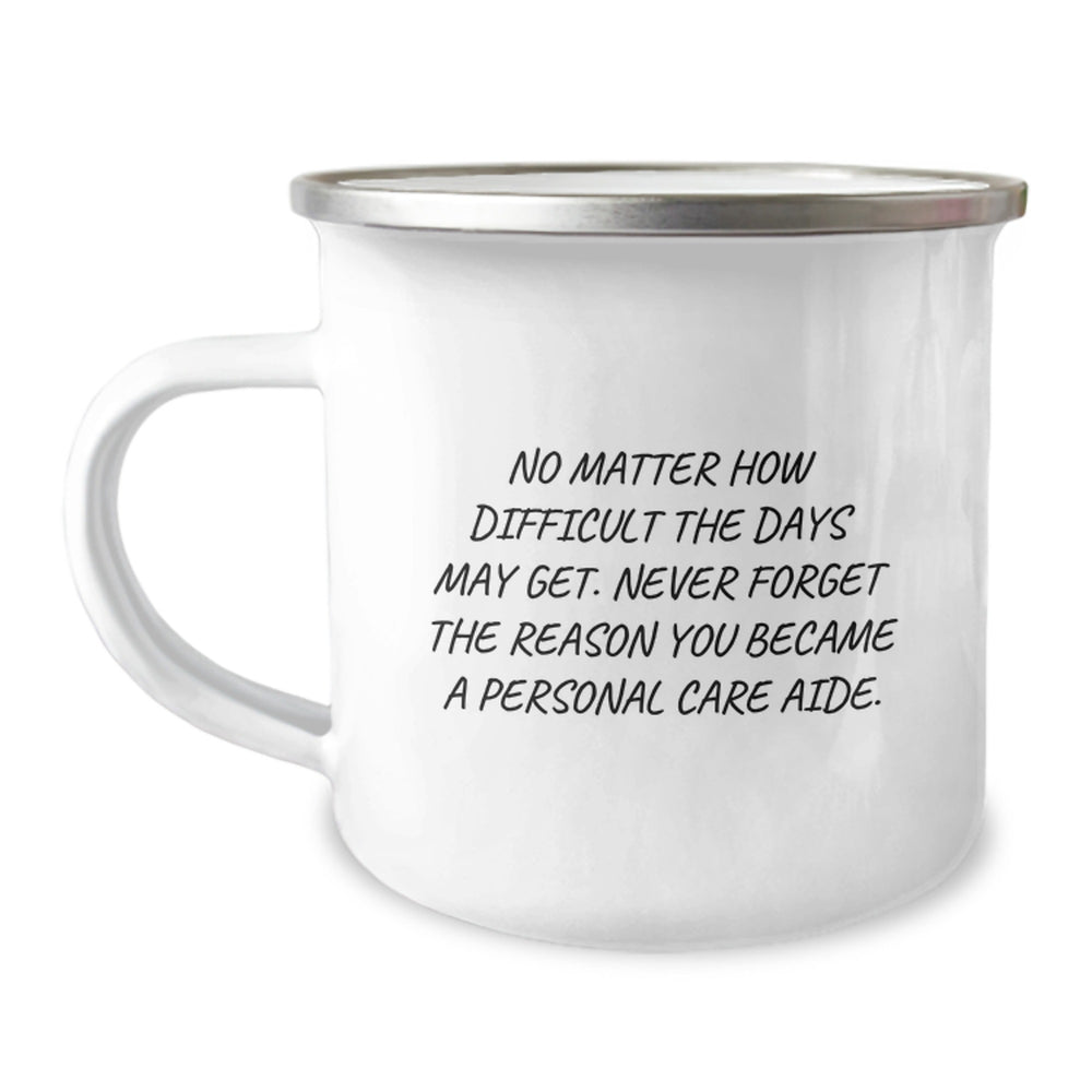 Unique Inspirational Gifts for Personal Care Aide from Family - Christmas Camping Mug - Image 1