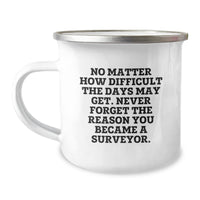Load image into Gallery viewer, Gifts from Men, Friends, Family to Surveyor, Men - Funny Camping Mug - Christmas Unique Gifts for Surveyor - Image 1
