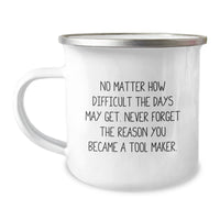 Load image into Gallery viewer, Tool Maker Camping Mug, Funny Inspirational Gift for Tool Maker Friends and Family, Christmas Unique Present from Men to Men, Tool Maker Enthusiasts Mug - Image 1
