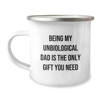 Load image into Gallery viewer, Funny Unbiological Dad Gifts from Men to Unbiological Dad on Christmas Unique Gifts - Camping Mug - Image 1
